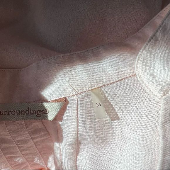 Soft surroundings ramie & cotton blend light pink tunic/ dress - Picture 5 of 11